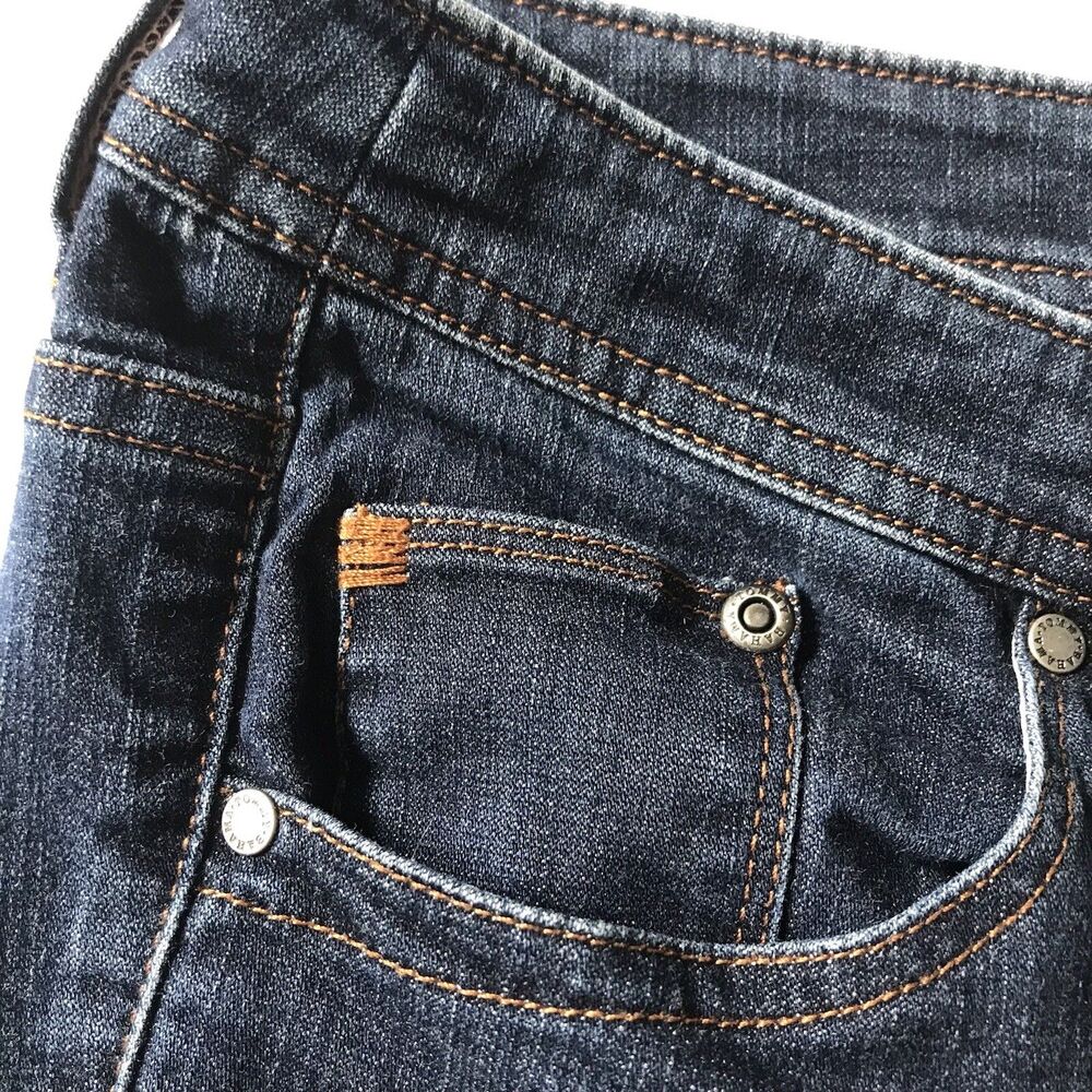 Tommy Bahama Womens Marin Denim Jeans Kickers Bermuda Shorts Size 4 14” Insm EUC - Picture 8 of 11